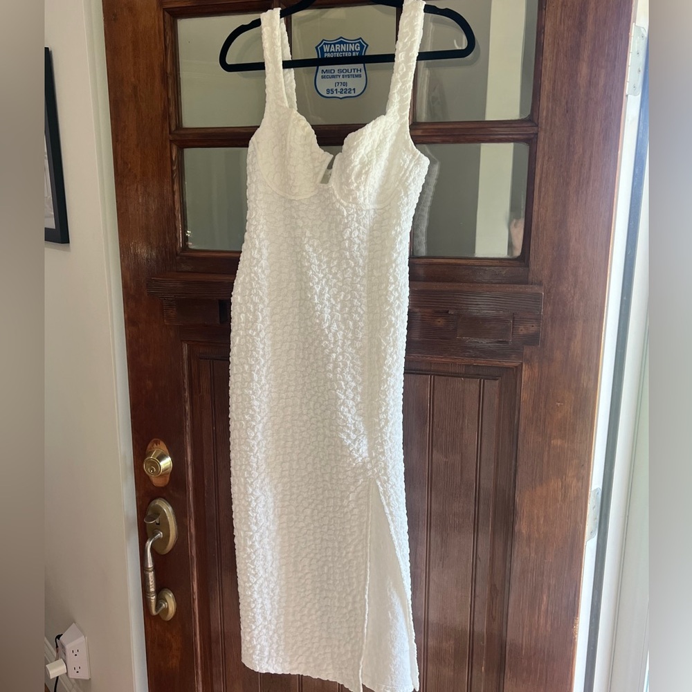 ASTR the Label Wylla Underwire Body-Con Dress - White M - NWT